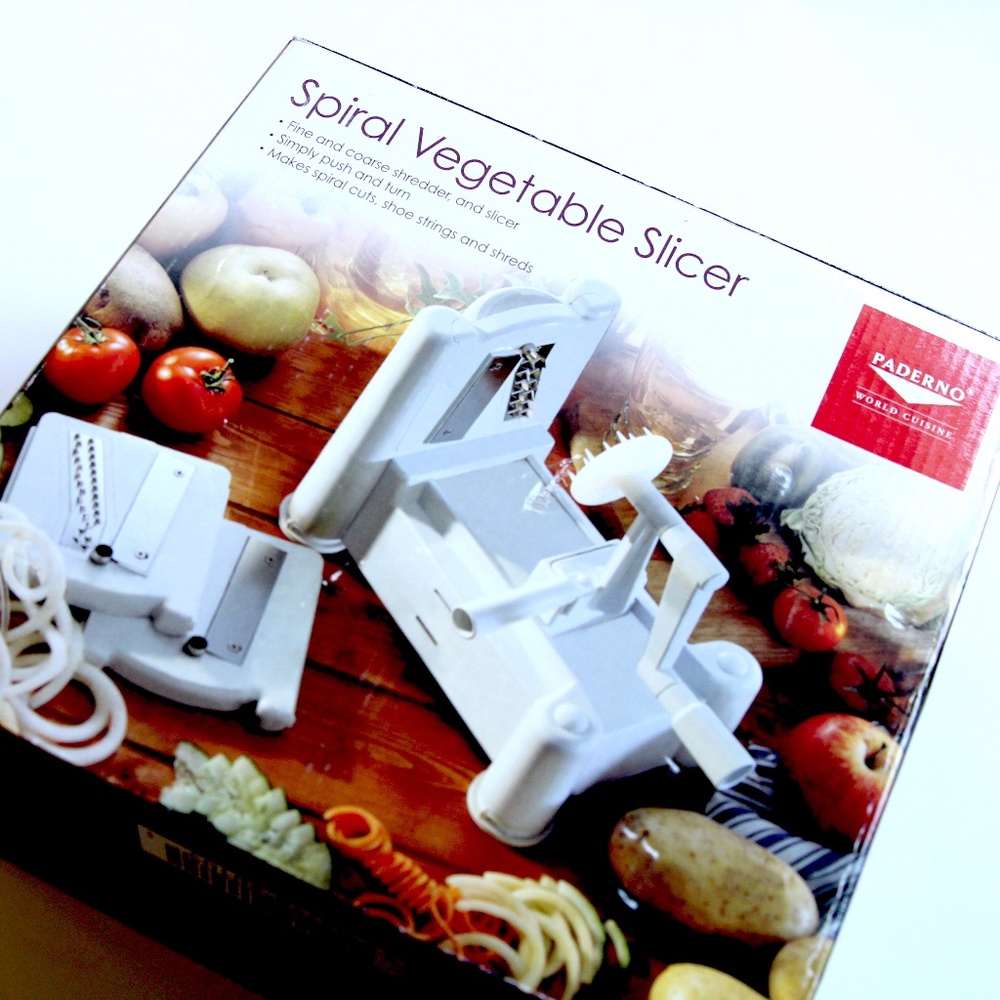 Paderno Vegetable Slicer Spiralizer -3 blades